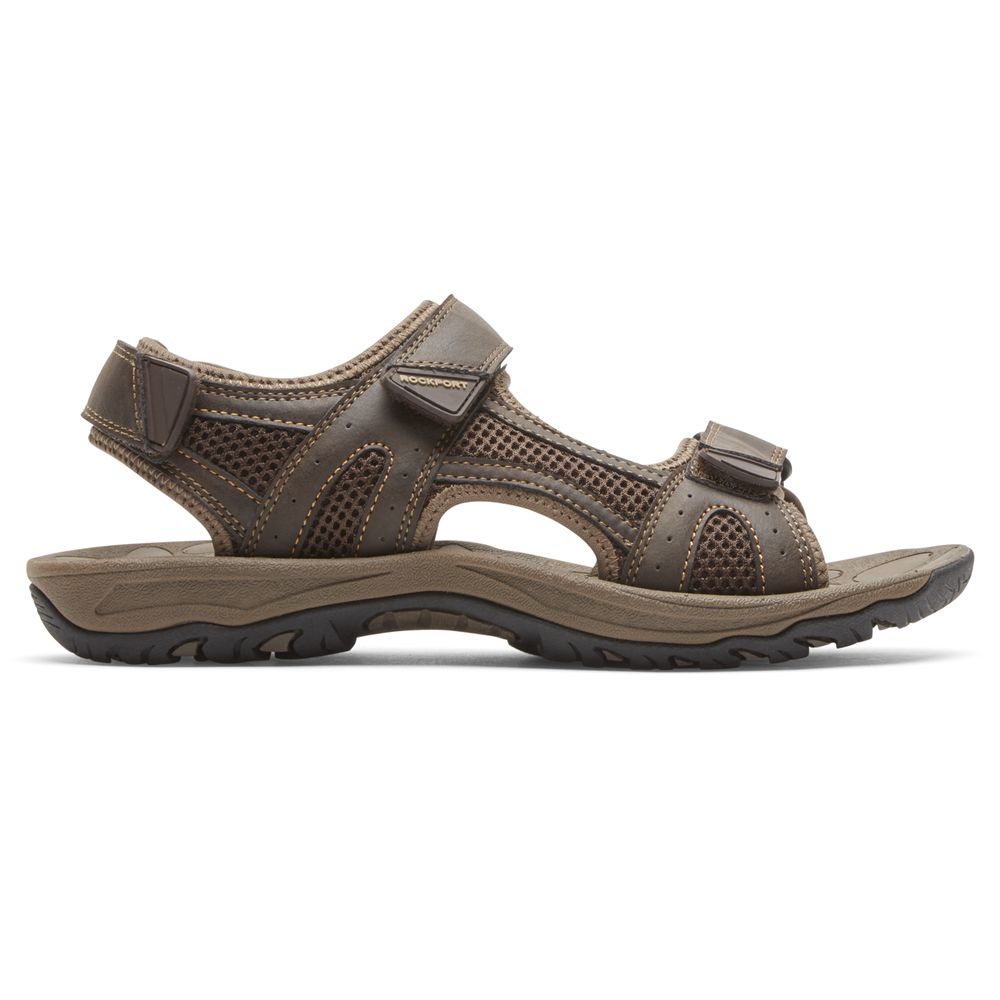 Rockport Hayes Quarter-Strap - Mens Sandals - Brown - NZ (MZG-013548)